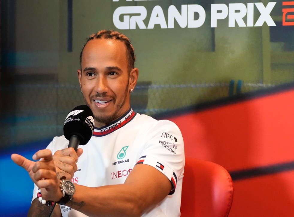 Lewis Hamilton suffered back problems after last weekend’s race (Sergei Grits/AP)