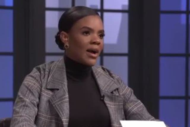 <p>Candace Owens on her show on The Daily Wire</p>