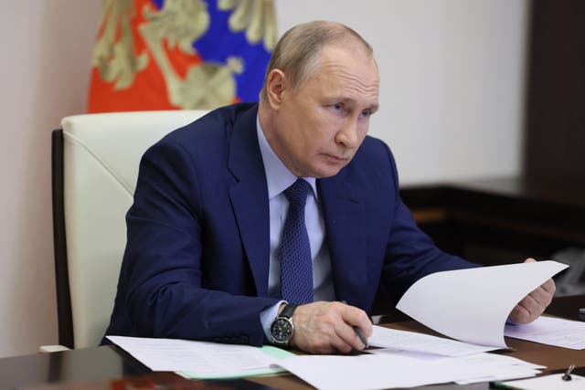 <p>Vladimir Putin claims sanctions are ‘more harmful’ to those who imposed them</p>