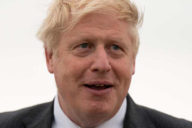<p>Boris Johnson blusters and bumbles about like he’s doing a bad impression of himself </p>
