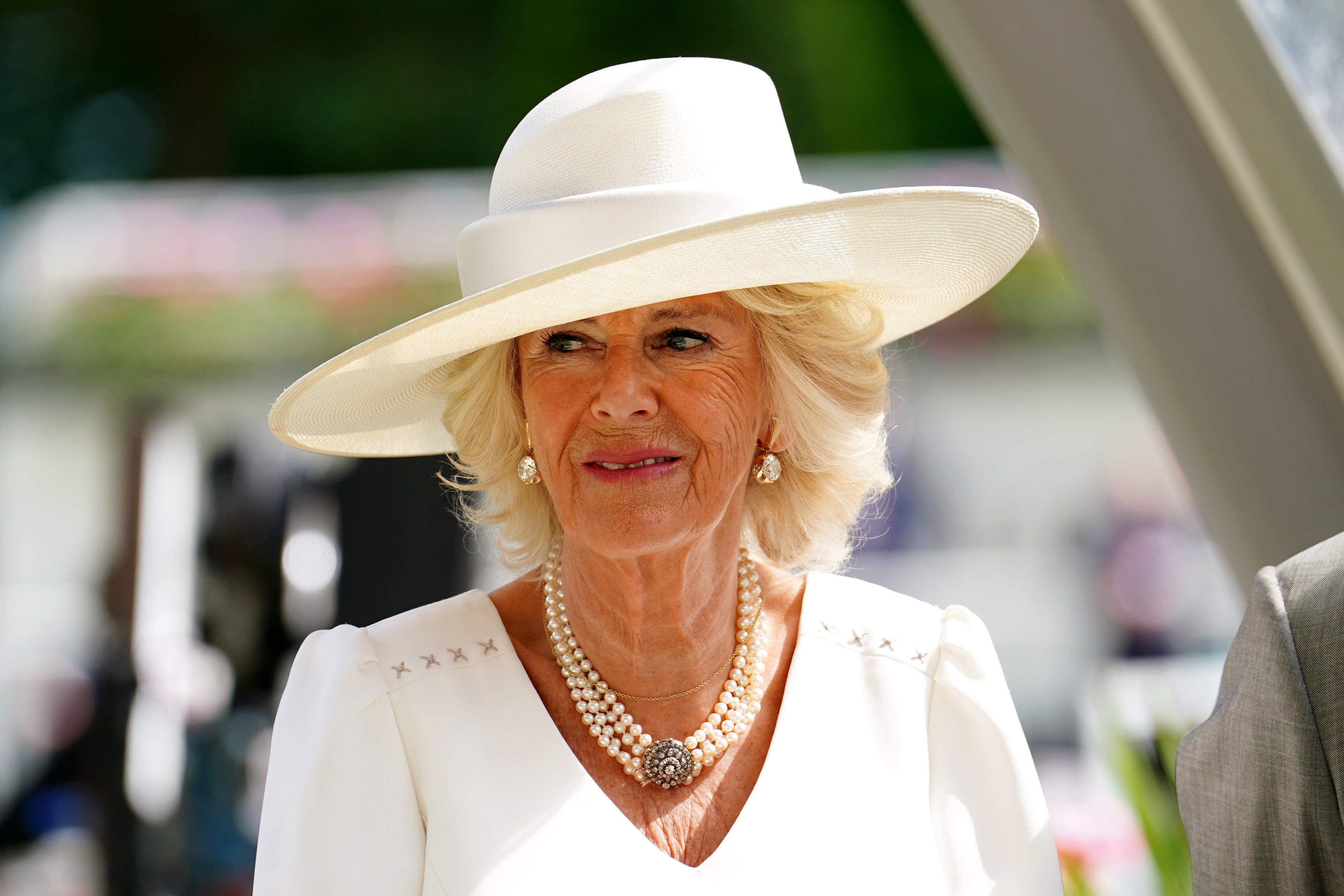 The Duchess of Cornwall during day two of Royal Ascot at Ascot Racecourse (PA)