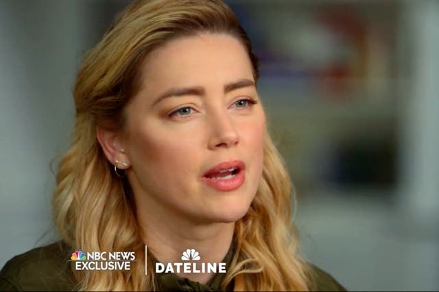 <p>Amber Heard’s full interview with Savannah Guthrie aired on Friday night</p>