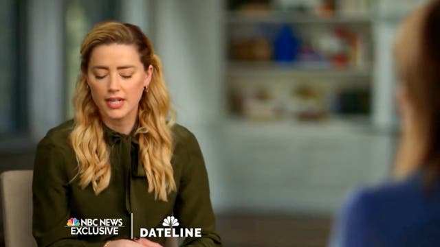 <p>Amber Heard habla por primera vez en una entrevista con Savannah Guthrie</p>