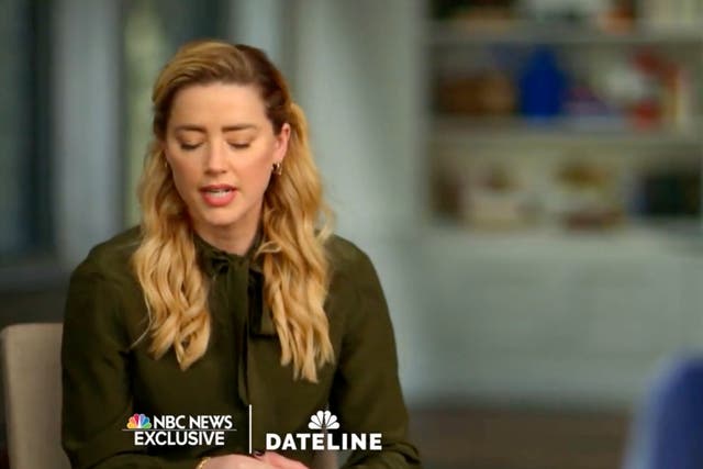 <p>Amber Heard speaks out for the first time in an interview with Savannah Guthrie</p>