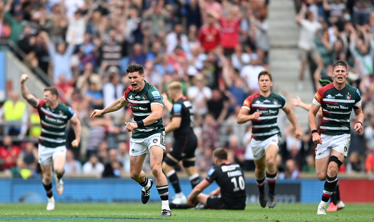 Premiership final result: Freddie Burns kicks Leicester to victory