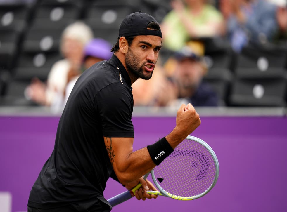 Matteo Berrettini moves closer to Queen's title defence by breezing into  final | The Independent