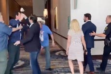 Video shows right-wing activists confronting GOP’s Dan Crenshaw yelling ‘Eyepatch McCain’