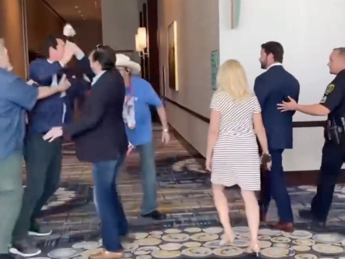 Video shows right-wing activists confronting GOP’s Dan Crenshaw yelling ‘Eyepatch McCain’