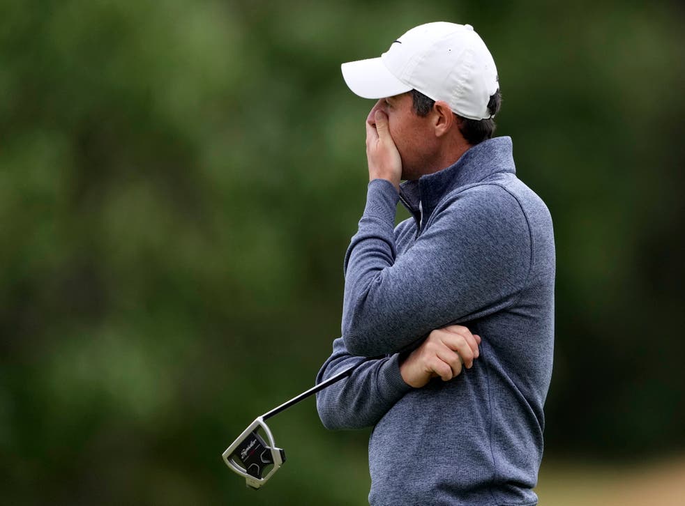 Rory McIlroy covered his opening seven holes in three over par (Robert F Bukaty/AP)
