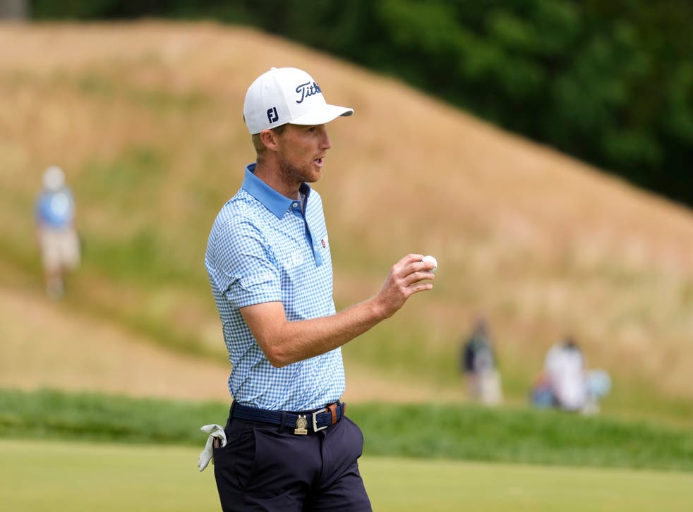 Will Zalatoris carded a superb 67 in the third round of the US Open at Brookline (Charlie Riedel/AP)