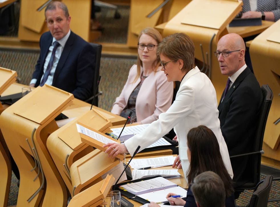 Nicola Sturgeon has said opposition parties have no answer in the independence debate (Andrew Milligan/PA)