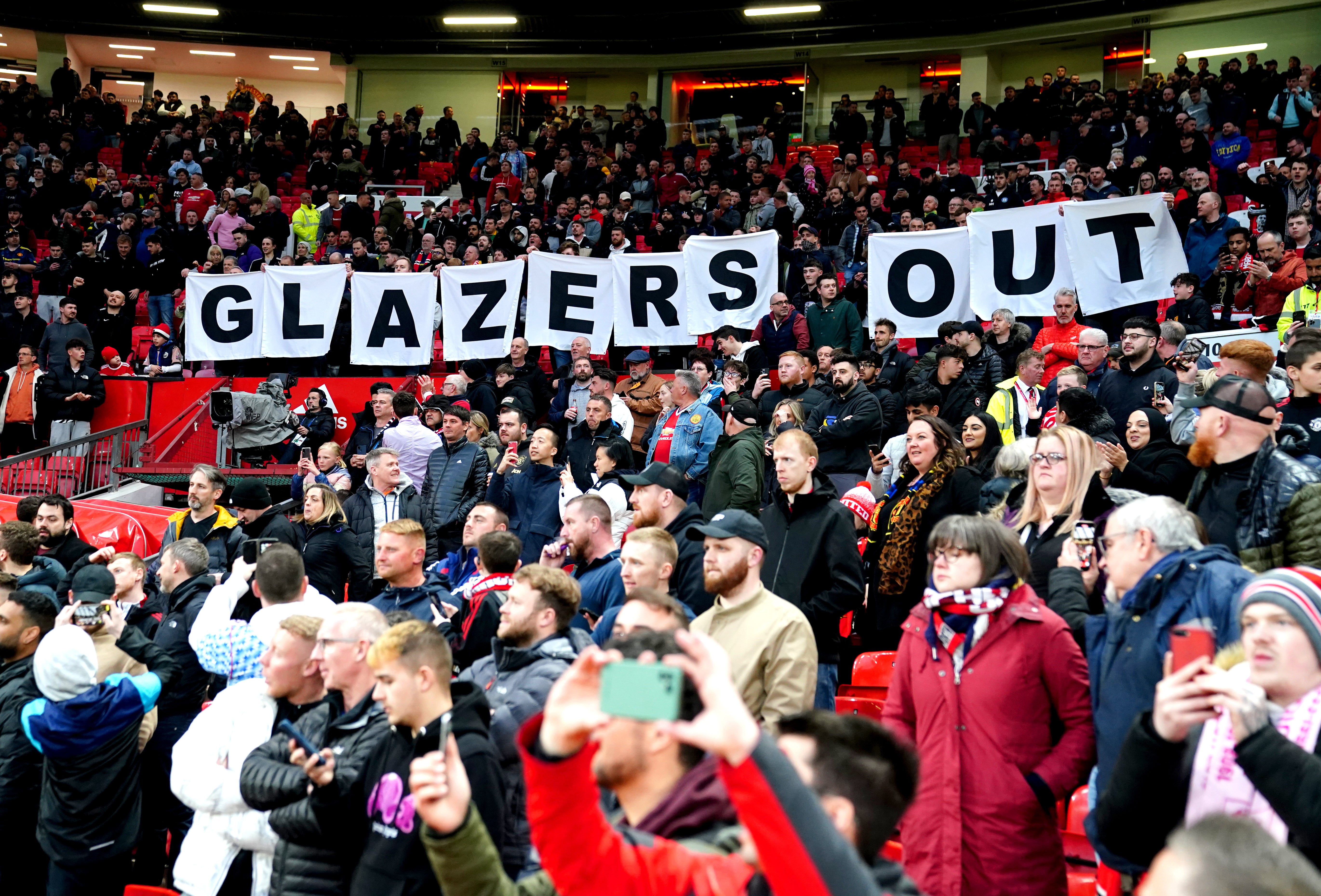 Manchester United fans have repeatedly protested against the Glazer family (Martin Rickett/PA)