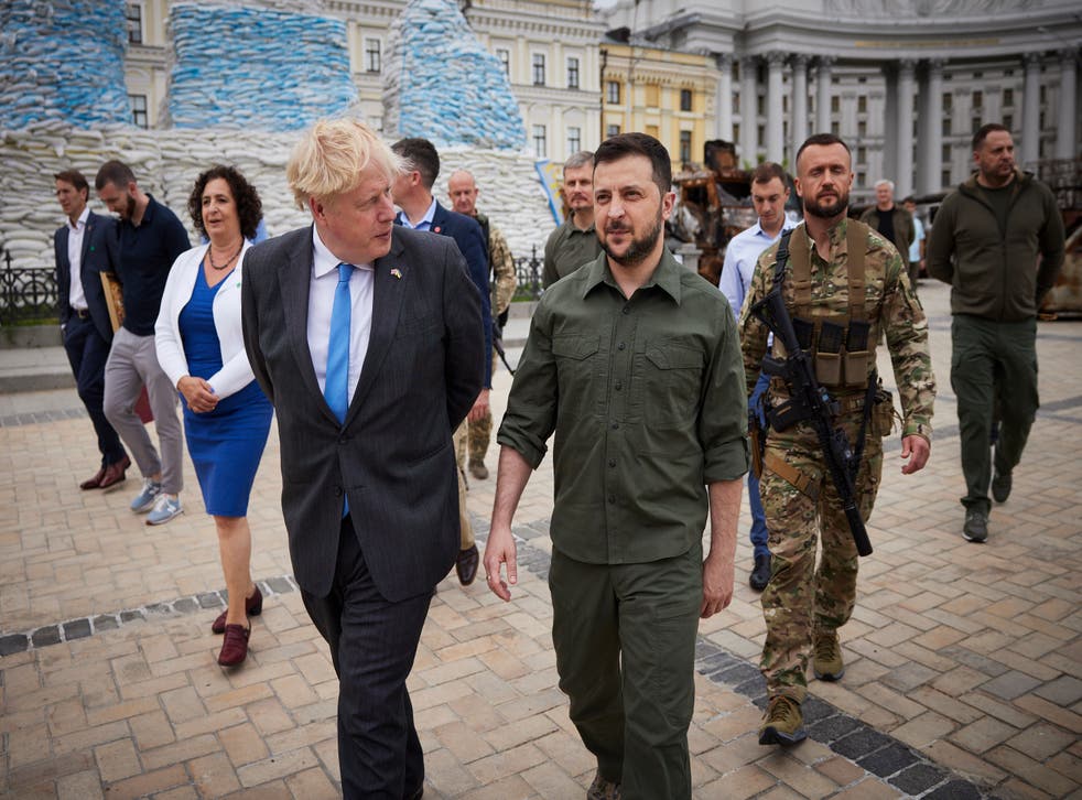 <p>Of course Boris Johnson had to go to Ukraine. He’s welcome there, unlike in the north of England</p>