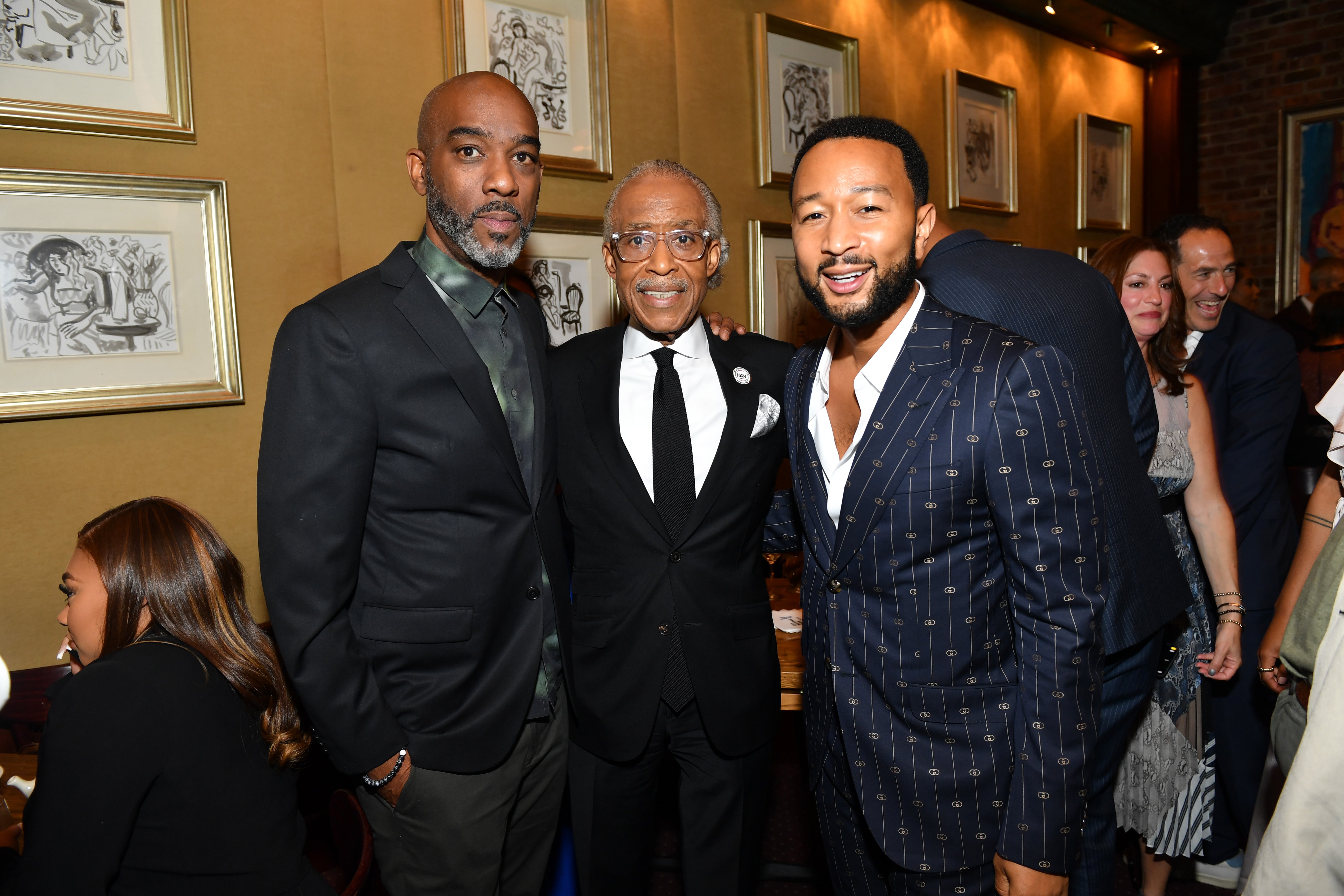 Mike Jackson, Al Sharpton and John Legend attend Tribeca Festival closing night after-party for Loudmouth at Tribeca Grill
