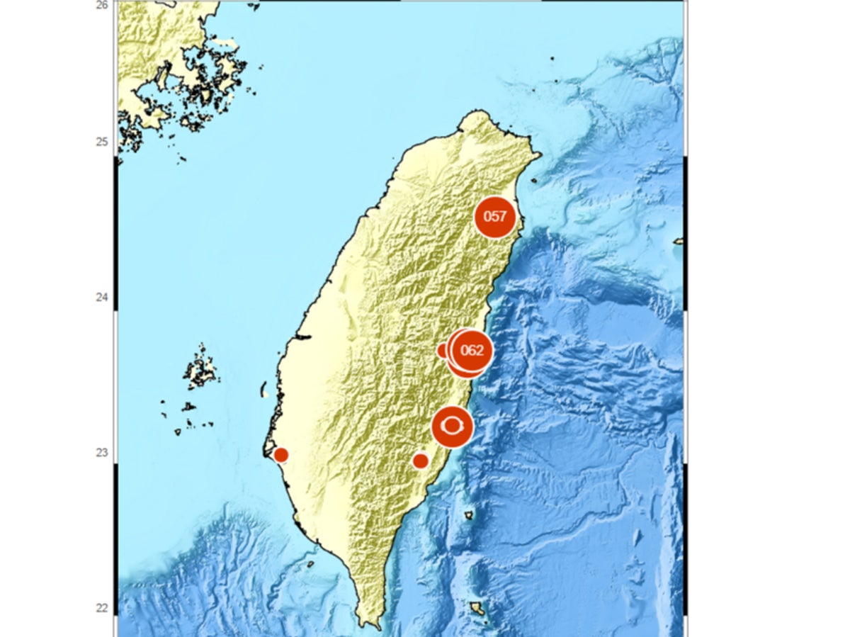 Taiwan earthquake: 6.0 magnitude tremor strikes east coast of island