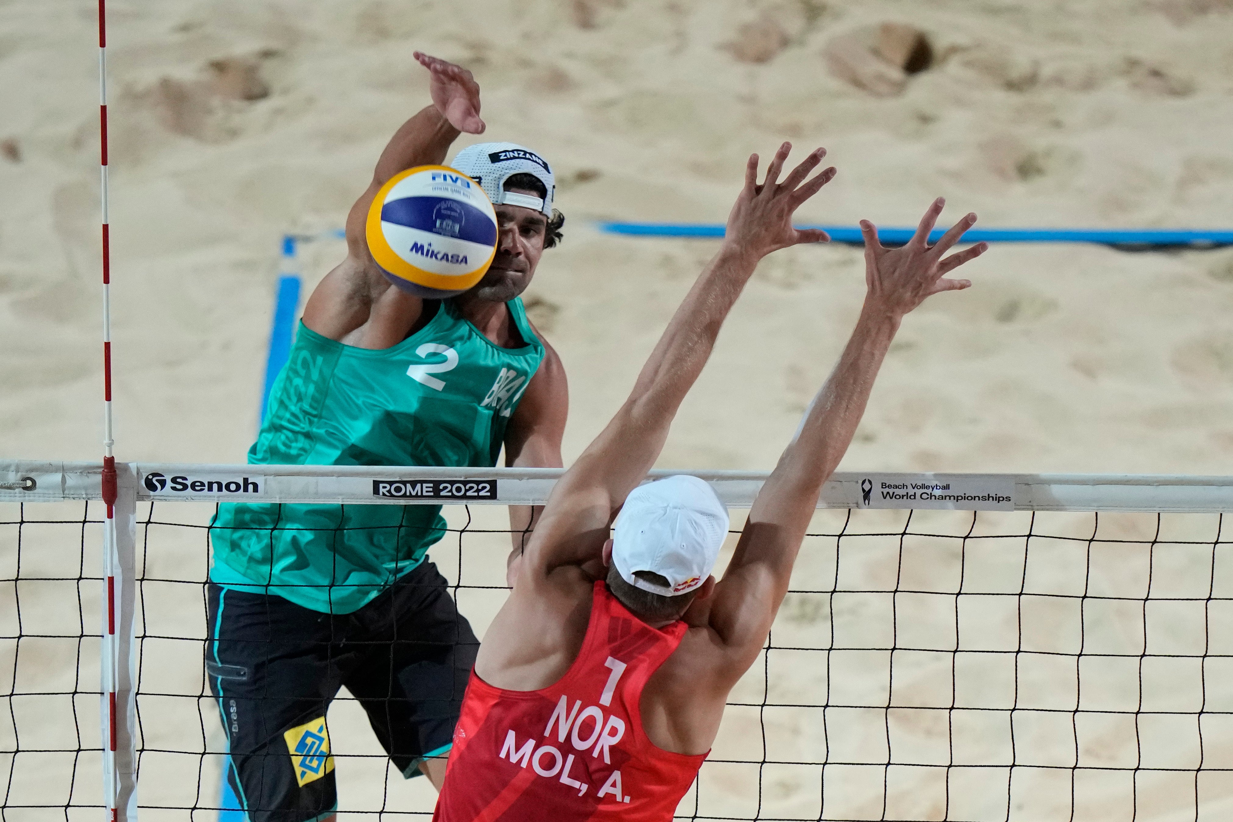 Norway beat Brazil to win the World Beach Volleyball title in Rome (Andrew Medichini/AP)