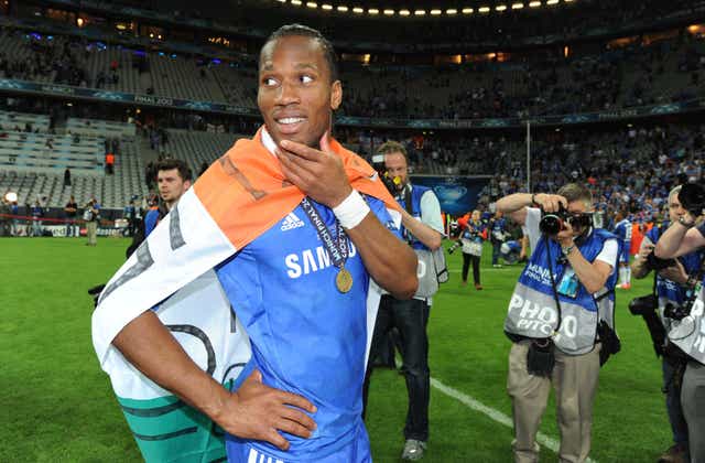 Didier Drogba left Chelsea as a Champions League winner (Owen Humphreys/PA)