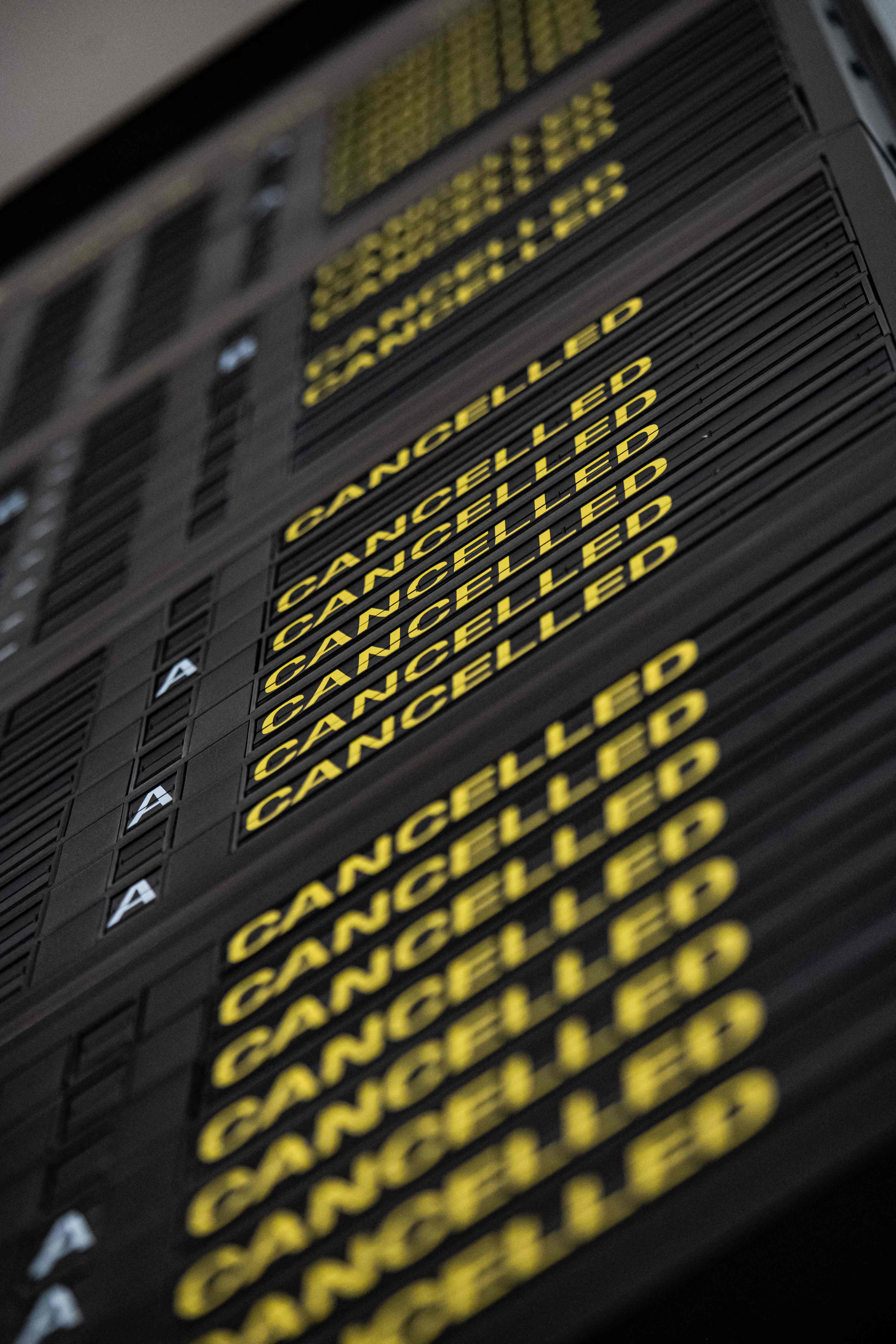 Travellers are facing delayed and cancelled flights