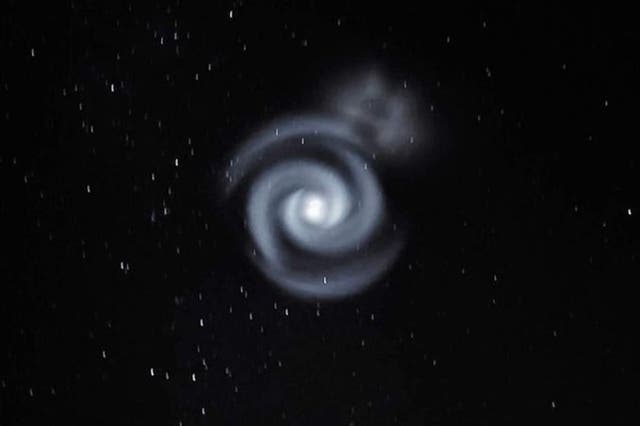 <p>Reported to be brighter in some parts of the Pacific, the spiral was also seen in Fiji, Samoa, New Caledonia and the small island of Tokelau</p>