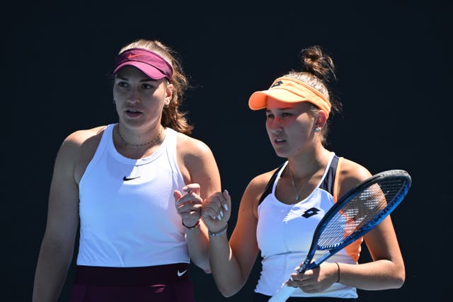 <p>Natela Dzalamidze, left, will play doubles at Wimbledon </p>