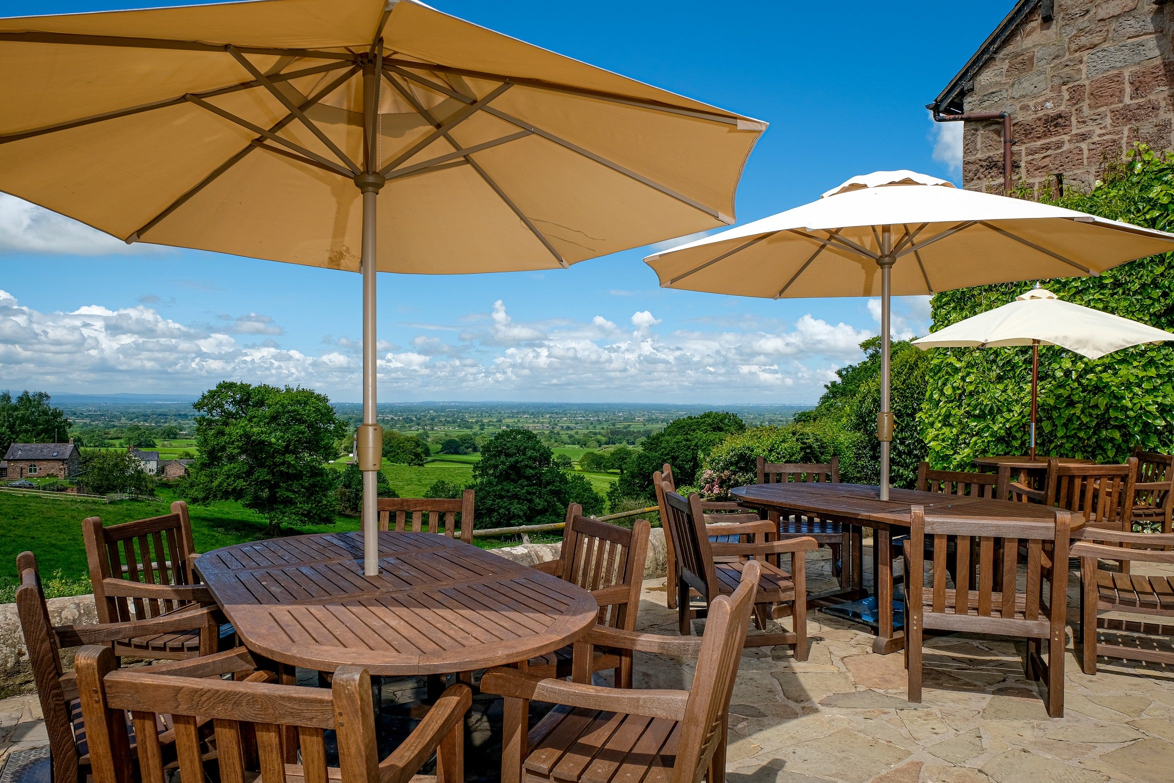 Soak up the views from The Pheasant Inn’s terrace