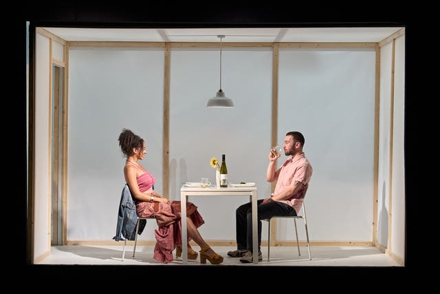 <p>Siena Kelly and Jake Davies in ‘That Is Not Who I Am’ </p>
