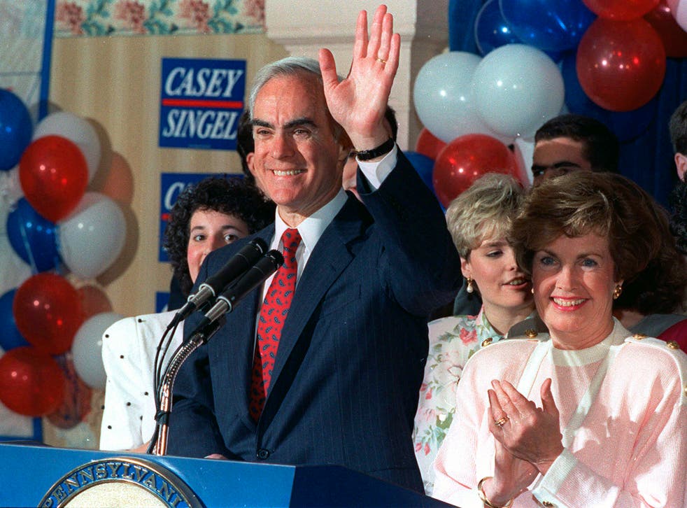 <p>Planned Parenthood took on Pennsylvania Governor Robert Casey (pictured) to protect women’s reproductive rights in 1992</p>