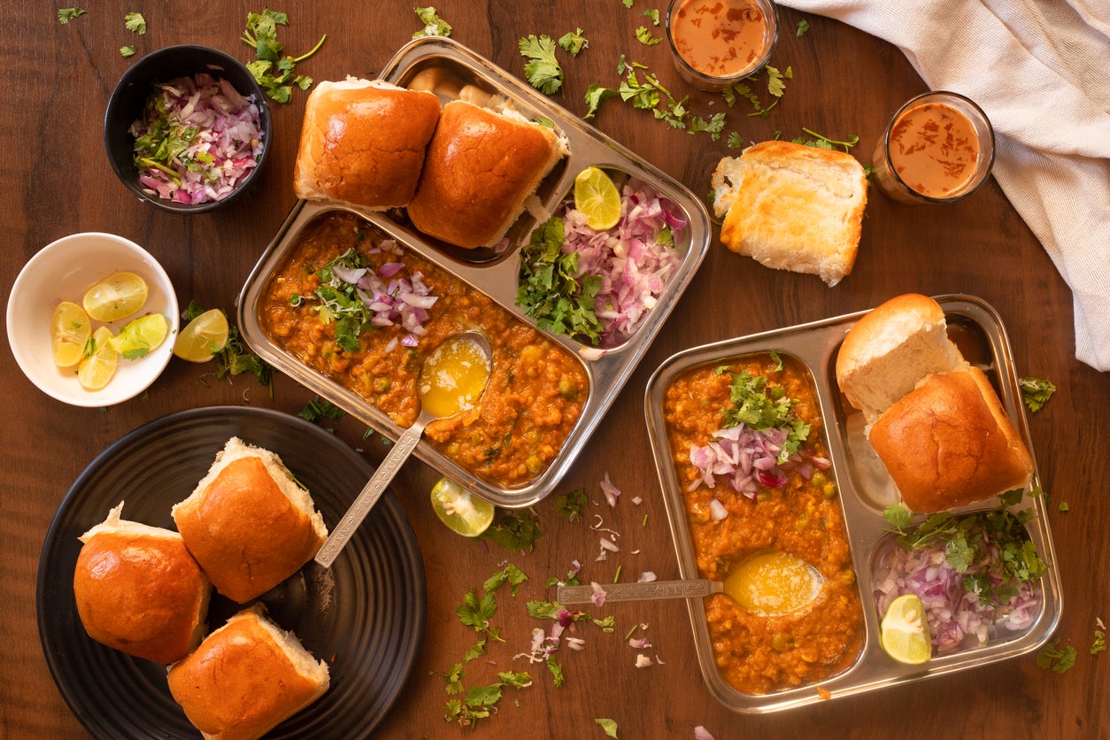 Mumbai’s seafront is a hotbed of street food such as pav bhaji
