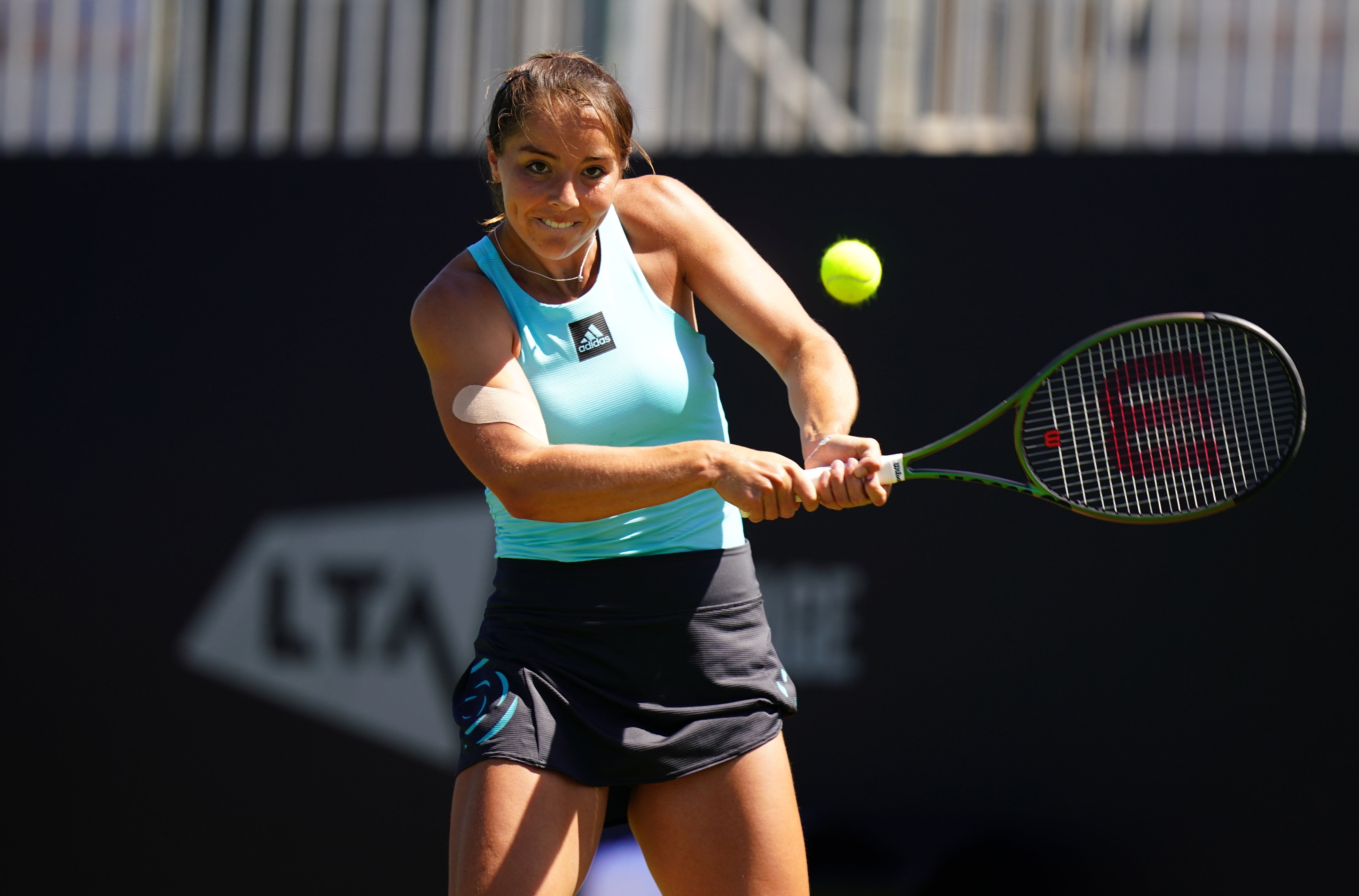 Jodie Burrage secured an impressive win over Petra Martic in the first round of the Rothesay International Eastbourne (Adam Davy/PA)