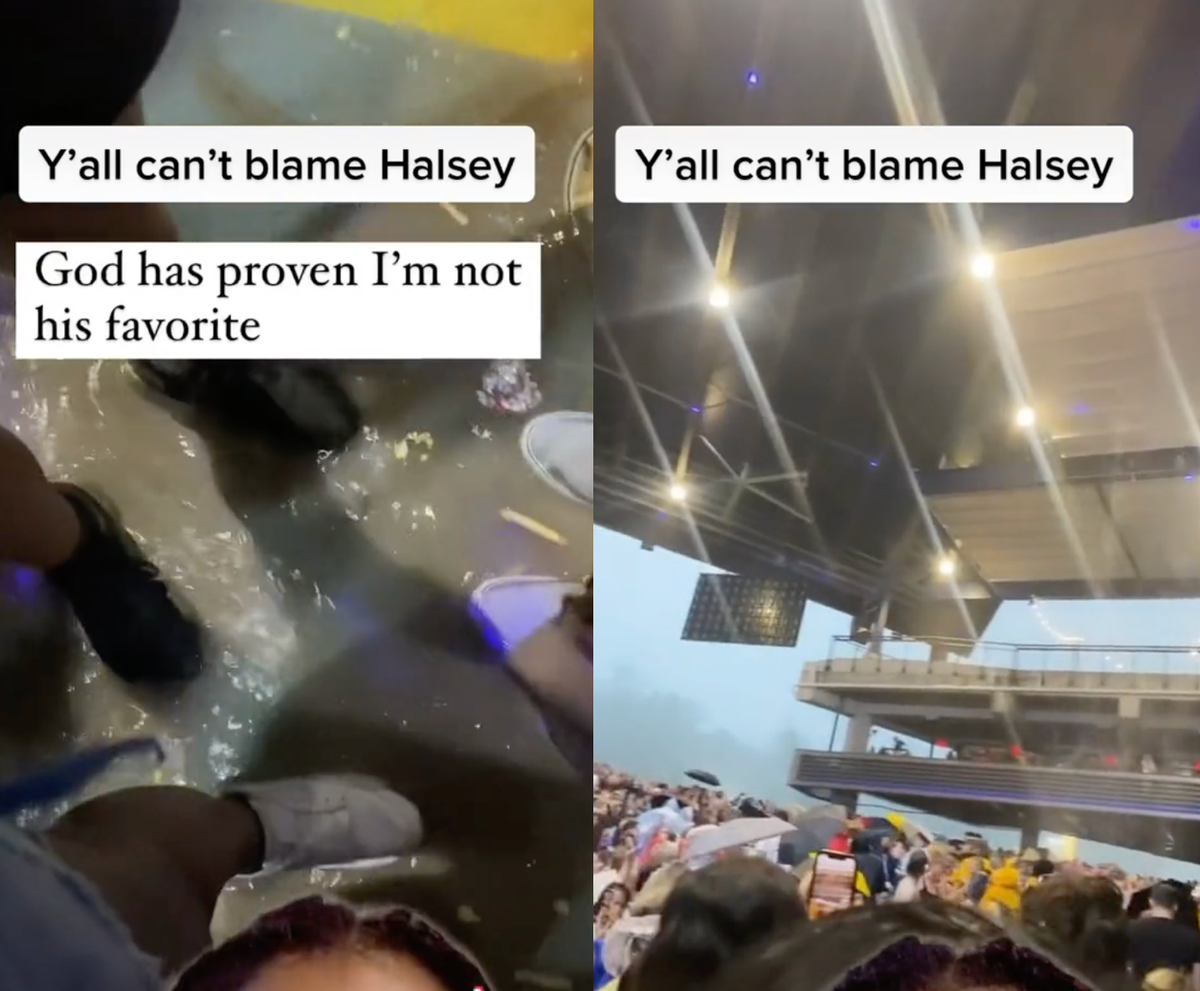 Fans defend Halsey after flooded concert ‘nearly killed them’