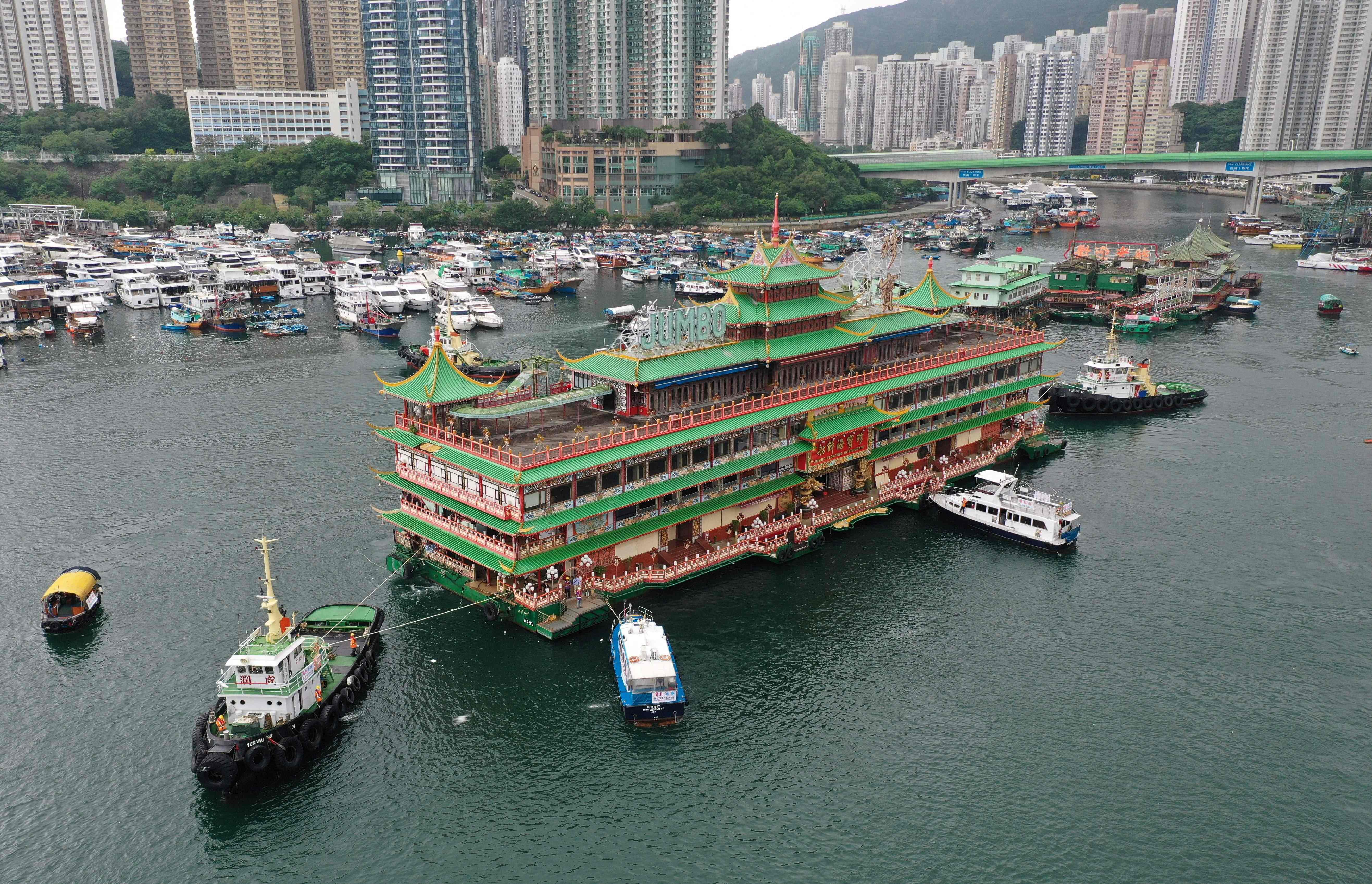 <p>The Jumbo Floating Restaurant was an iconic but ageing tourist attraction designed like a Chinese imperial palace</p>
