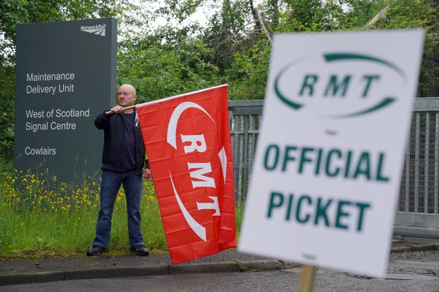 A senior Labour MP has warned colleagues that joining picket lines in support of striking workers will not resolve the dispute on the railways (Andrew Milligan/PA)
