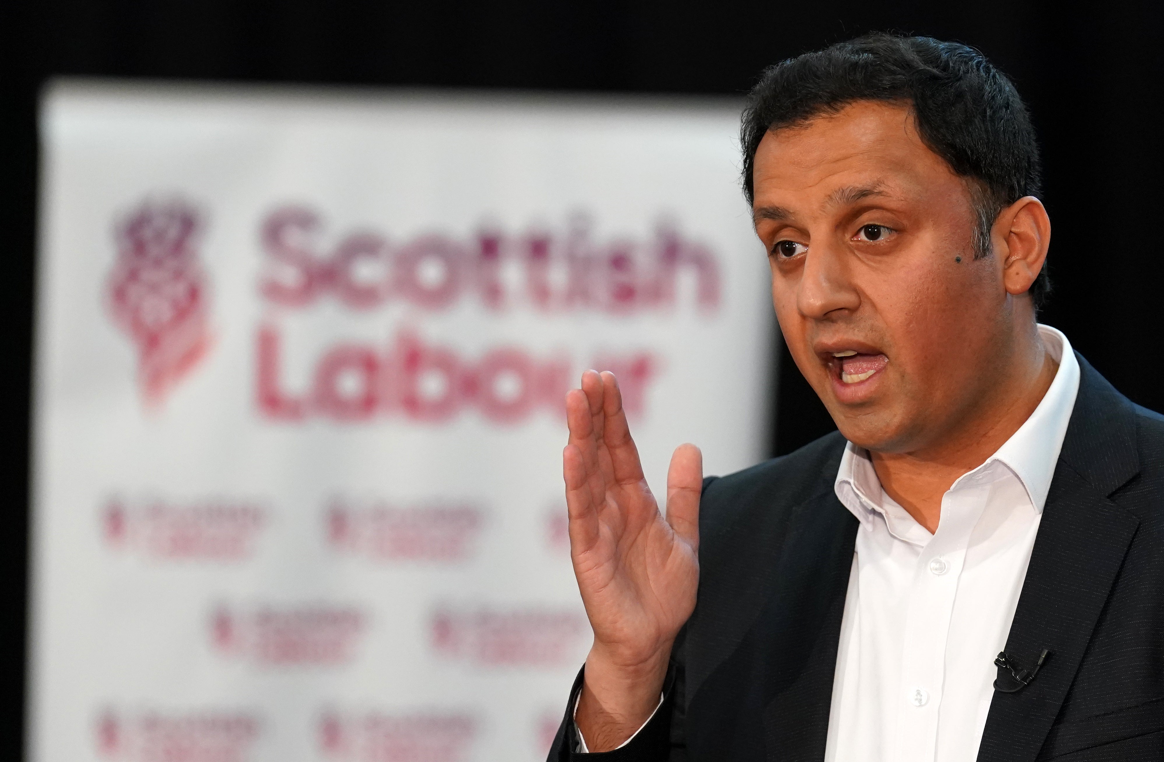 Scottish Labour leader Anas Sarwar joined strikers at Edinburgh Waverley despite UK frontbenchers being ordered not to do so (Andrew Milligan/PA)