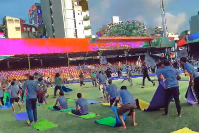 <p>Yoga Day event attacked in Male, Maldives</p>