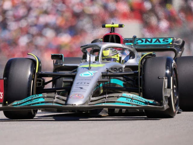 <p>Lewis Hamilton in action at the Canadian Grand Prix</p>