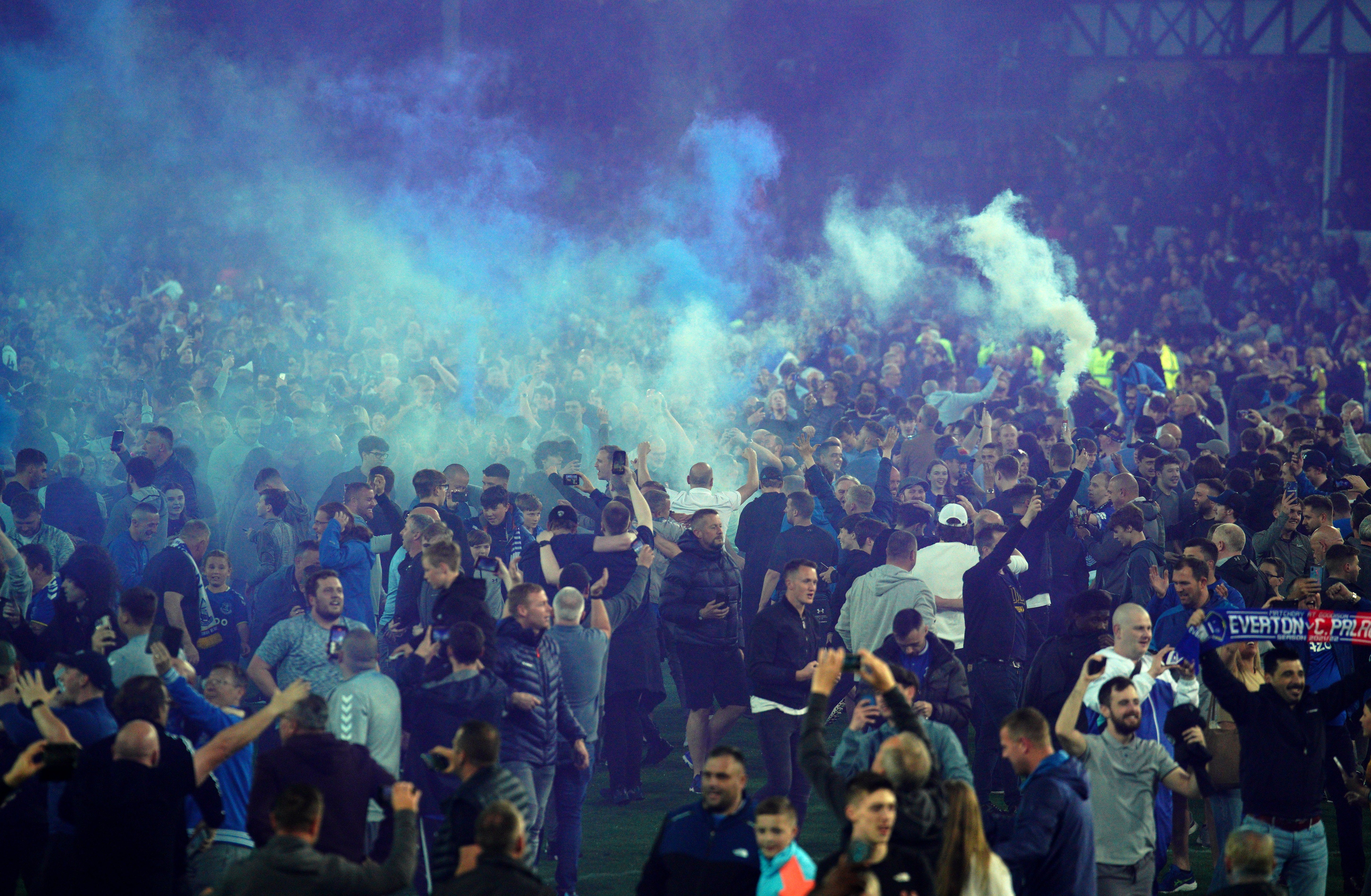 The FA is working to introduce the toughest possible sanctions to tackle crowd disorder including pitch invasions (Peter Byrne/PA)