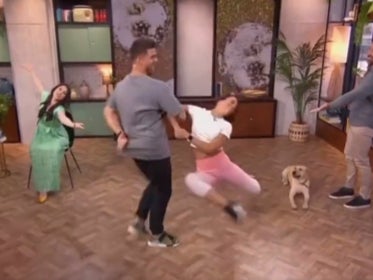 Morning Live – Janette Manrara, Aljaž Škorjanec and the Dolly the dog