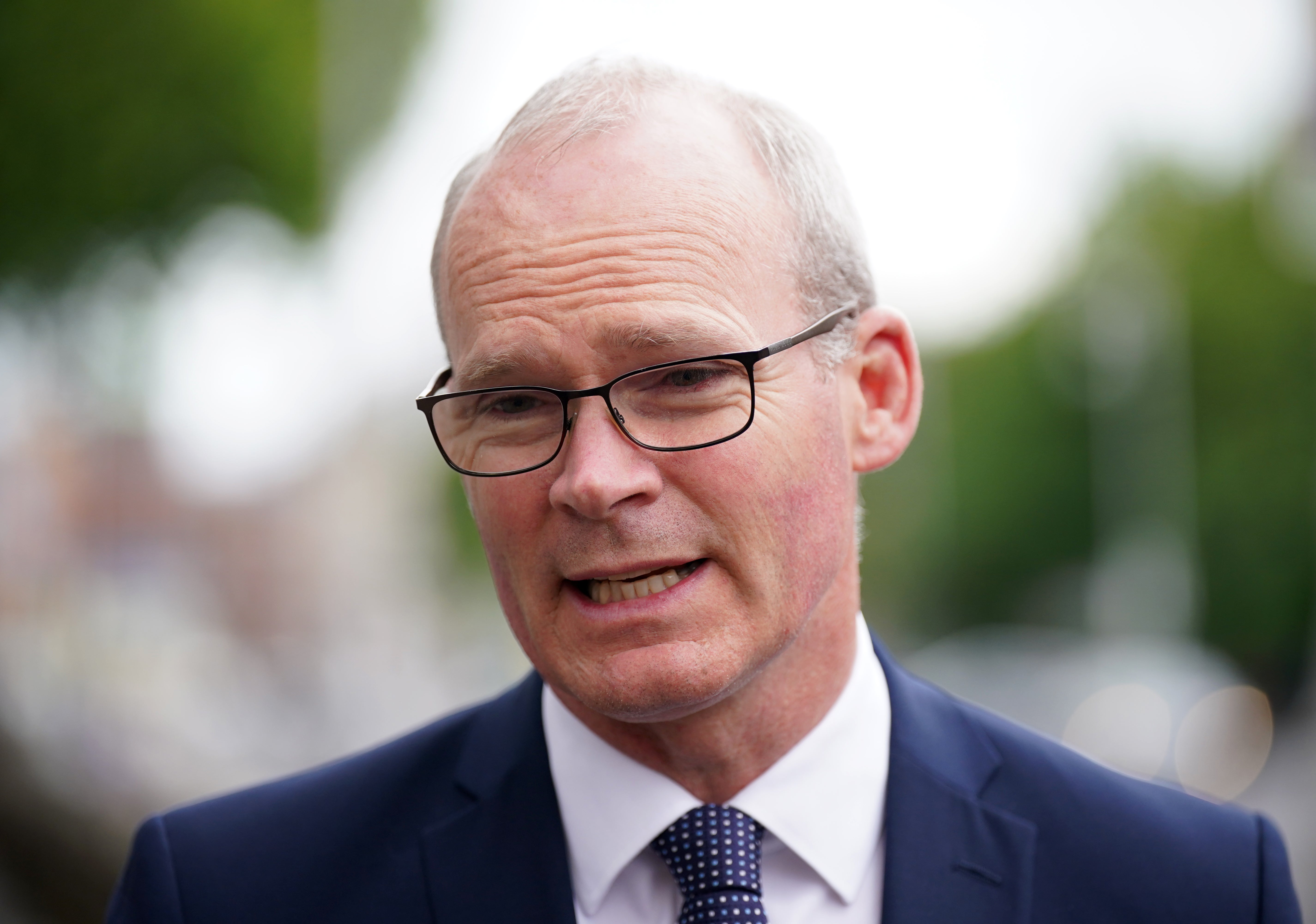 Irish minister for foreign affairs Simon Coveney described outstanding issues as ‘absolutely resolvable’ (Niall Carson/PA)