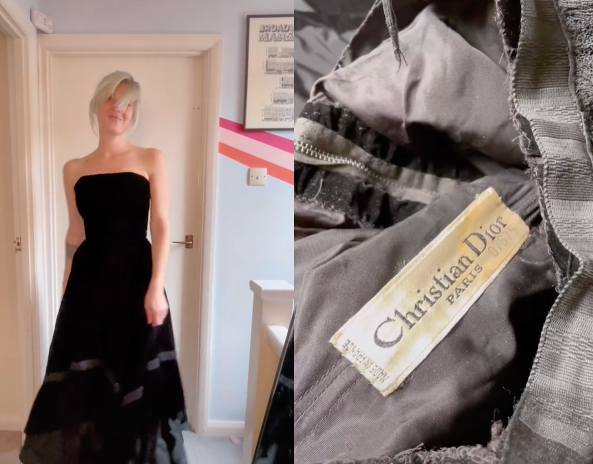MidLength Belted Dress Black Matte Cloqué Technical Fabric  DIOR AU