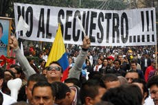 Former Colombian rebel leaders recognize role in kidnappings