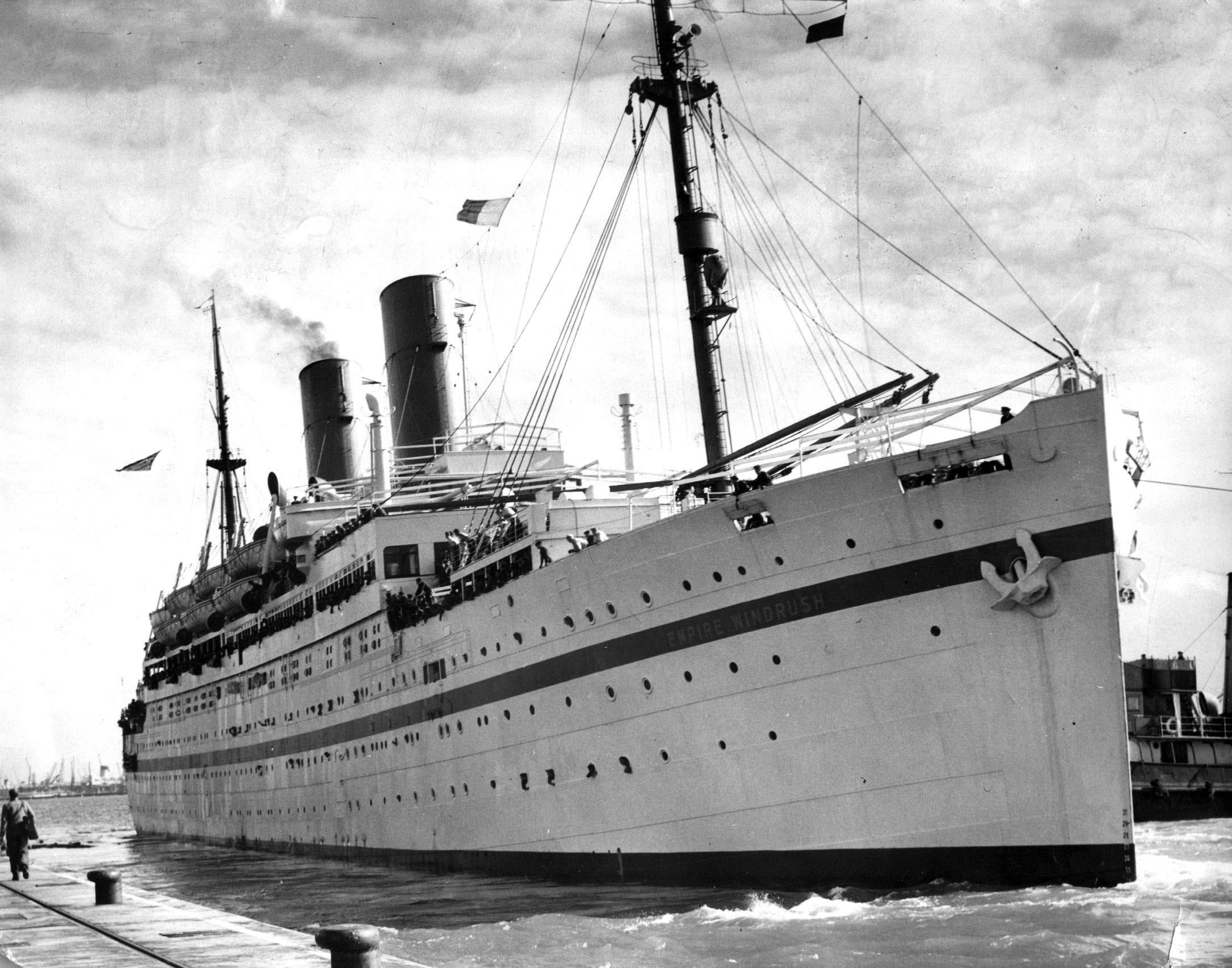 The ‘Windrush’ brought the first immigrants to the UK from the Caribbean