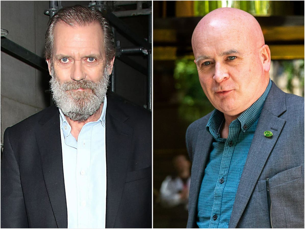 Hugh Laurie praises RMT union boss Mick Lynch for ‘cleaning up’ in interviews