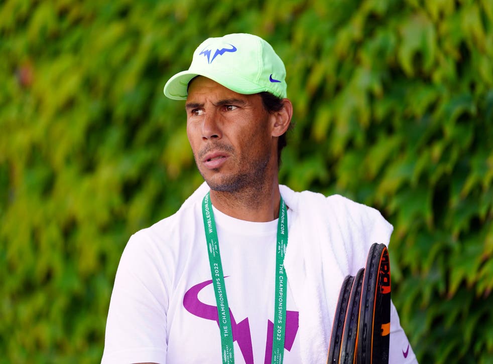 <p>Rafael Nadal is preparing for Wimbledon next week</p>