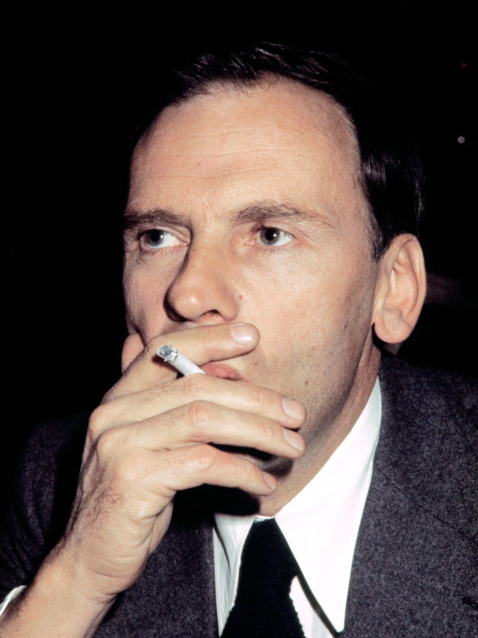 Reluctant star: Trintignant in 1975, shortly before retreating from the spotlight