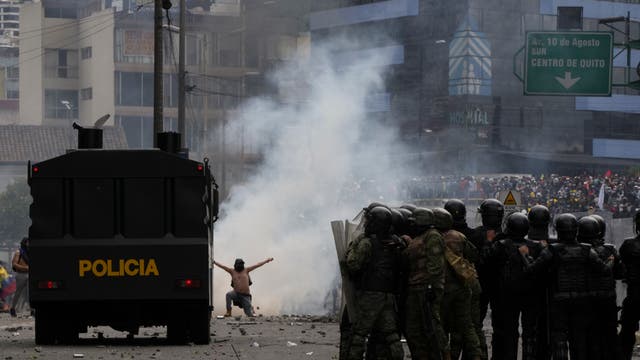 APTOPIX ECUADOR-PROTESTAS
