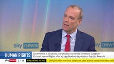 Rwanda: Dominic Raab says pushing back on ECHR rulings is ‘legitimate’