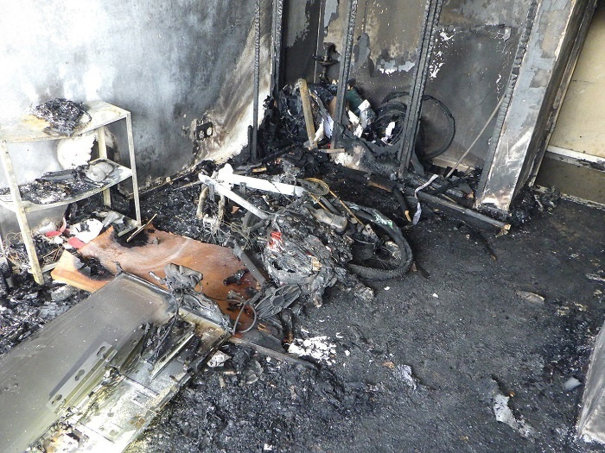 Warning of 'alarming spate' of house fires caused by e-bike e-scooter batteries | The Independent