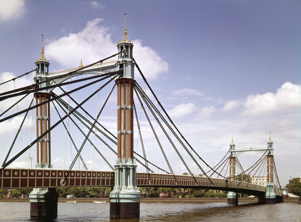 Chelsea Bridge, where Mr Omishore was Tasered by police on June 4 (PA)
