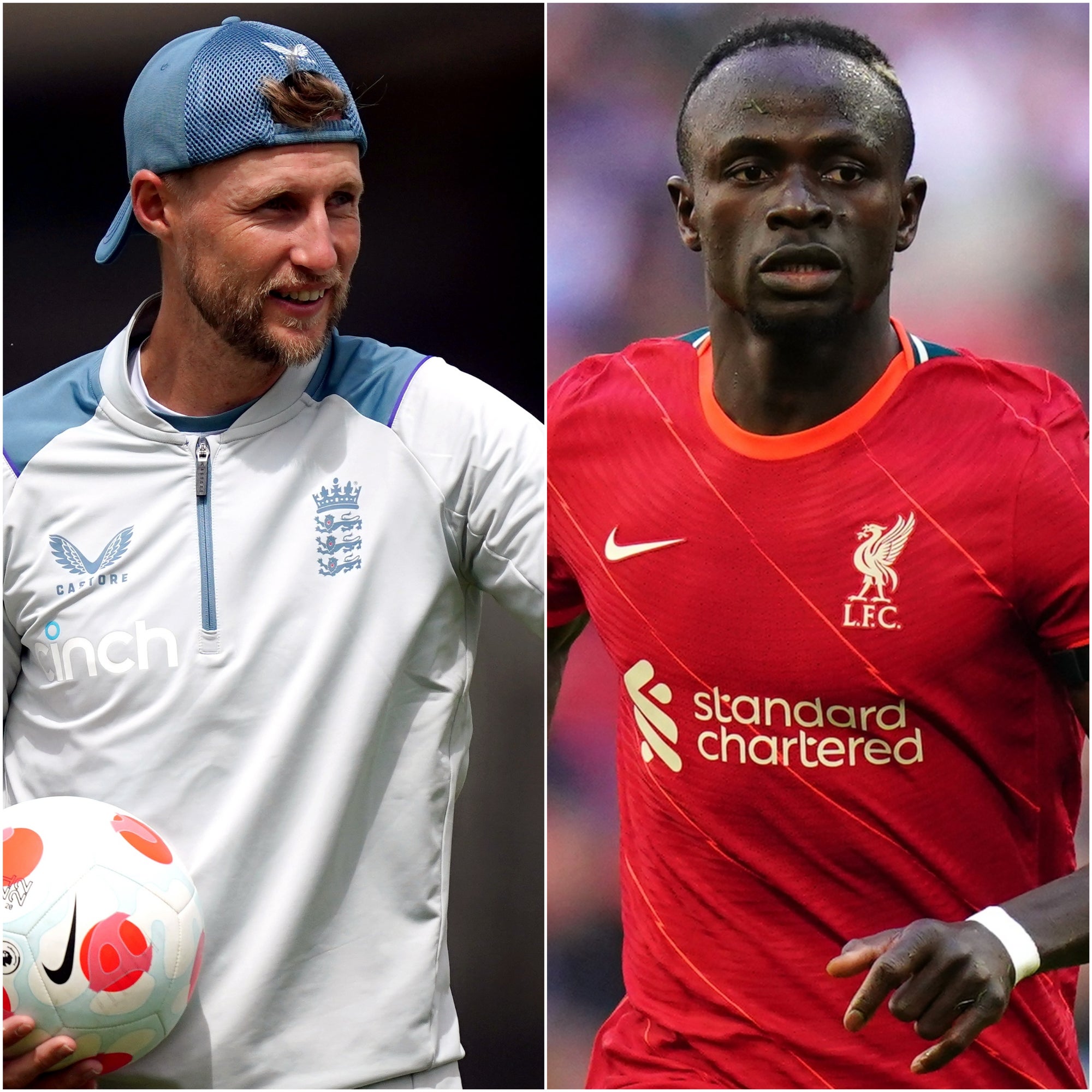 Joe Root and Sadio Mane (Mike Egerton/Adam Davy/PA)