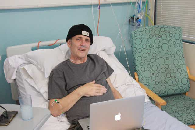 Nigel Stonehouse will attend his 19th Glastonbury Festival this year despite being given weeks to live (North Tees and Hartlepool NHS Foundation Trust)